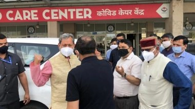 India News | Uttarakhand CM Inspects Facilities at COVID Care Centre in Dehradun