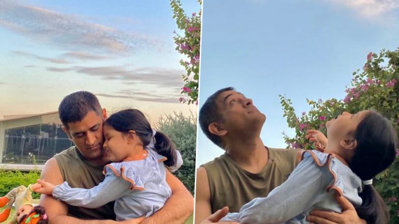 MS Dhoni’s Adorable Picture With Daughter Ziva Goes Viral on Social ...