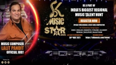 Business News | SBK Music Star 2021 Announces Online Auditions with Jury Lalit Pandit