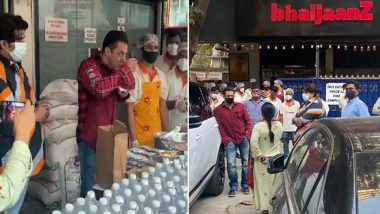 Salman Khan Visits ‘Bhaijaanz Kitchen’ To Check Quality of Food Supplied to Frontline Workers Amid the COVID-19 Pandemic