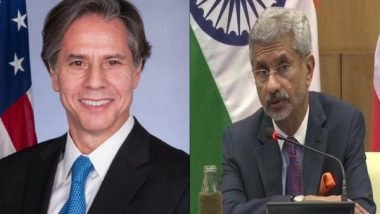 World News | Jaishankar Speaks to Blinken on COVID-19 Situation in India; Reviews Flow of Equipment, Material from US