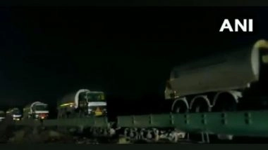 India News | First Oxygen Express Arrives at RINL-VSP in Visakhapatnam