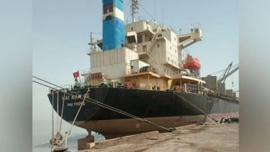 India News | Ship 'MV Hai Nam 86', Carrying Steel Cylinder Tubes, Reaches Deendayal Port
