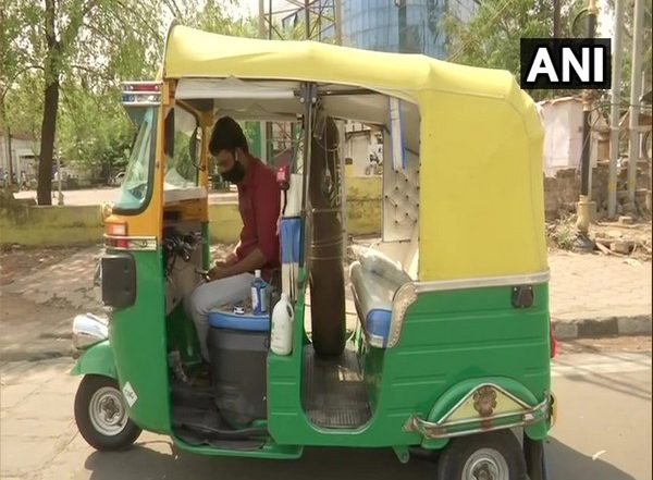 India News | COVID-19: Bhopal Auto-driver Turns Three-wheeler into Ambulance, a Free of Cost Service