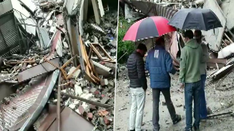 Himachal Pradesh: Vacant Building Collapses in Sanjauli Area of Shimla After Incessant Rainfall