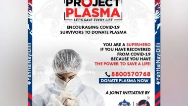 Sports News | IPL 2021: Delhi Capitals Encourages COVID-19 Survivors to Donate Plasma