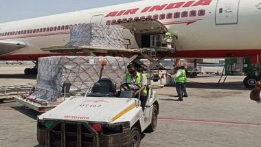 World News | COVID-19: 318 Oxygen Concentrators Arrive at Delhi Airport from US