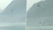 Uttarakhand Forest Fire: Indian Air Force's Helicopter Participates in Fire Fighting Operation in Tehri Garhwal District