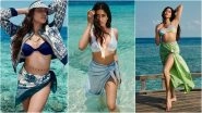 Janhvi Kapoor Sets Pulses Racing As She Flaunts Her Toned Physique in Sexy Bikinis for Glamorous Magazine Photoshoot (View Pics & Video)