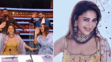 Madhuri Dixit Recreates Iconic ‘Ek Do Teen’ Song on the Sets of Dance Deewane 3 (Watch Video)