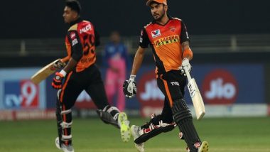Sports News | IPL: Harsh Call by Selectors to Drop Manish Pandey Against DC, Says Warner