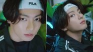 Jeon Jungkook for Filla: K-Pop BTS Star Goes Viral on Twitter for His Wink and Smile as ARMY Finds It Difficult to Keep Calm! (Watch Video)
