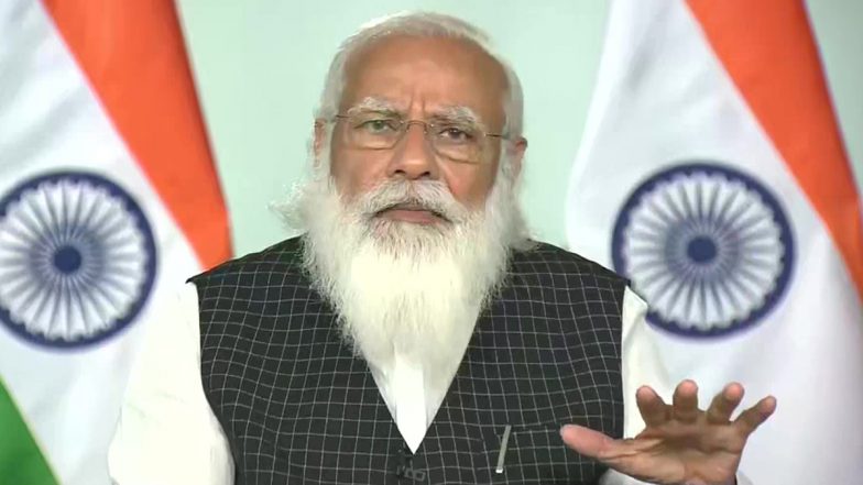 PM Narendra Modi Addresses The Nation On The Prevailing COVID-19 Situation, Says 'Challenge Big But Have to Overcome it with Our Resolve, Courage and Preparation'