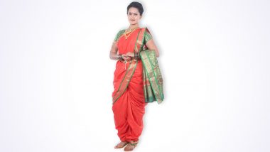 Gudi Padwa 2021: Two Simple Ways to Wear Nauvari Saree! Easy Tutorial to Help You Drape the Traditional 9-Yard Kasta on Maharastrian New Year