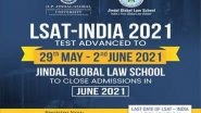 Business News | LSAT--India 2021 Online Entrance Test Advanced to 29 May Before the CBSE Examinations