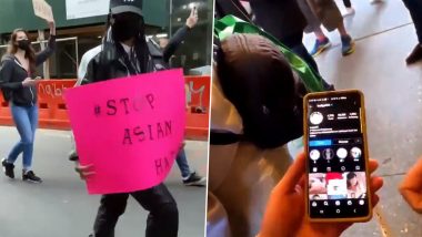 Rihanna Surprises a Man in New York’s Anti-Asian Hate Protest, Gives Him Her Instagram Handle (Watch Video)