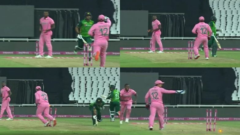 Tabraiz Shamsi Shuts a Troll Who Questions Quinton de Kock’s Action During SA vs PAK 2nd ODI 2021, Says ‘Not Quinny’s Fault the Batman Turned Around’