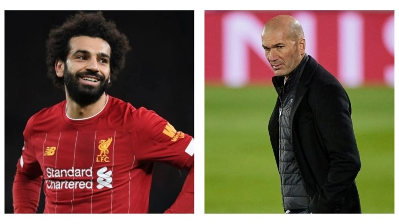 Zinedine Zidane Breaks His Silence Over Real Madrid’s Interest in Liverpool Striker Mohamed Salah Ahead Of UCL 2020-21 Match