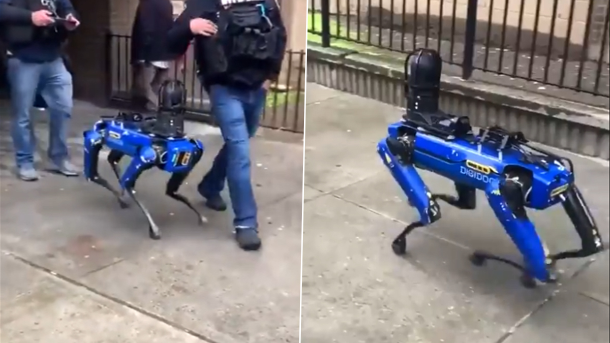 NYPD’s Robot Dog Helping Police in City Patrol Goes Viral, Watch Video