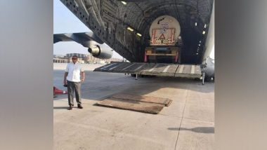 India News | Two Oxygen Tankers Air Lifted from Bhubaneswar; Headed for Haryana