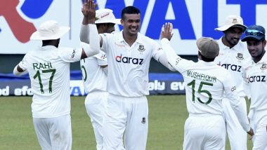 Sports News | SL Vs Ban, 2nd Test: Taskin Ahmed Shines but Dickwella's Fifty Steer Host to 469/6 on Day 2