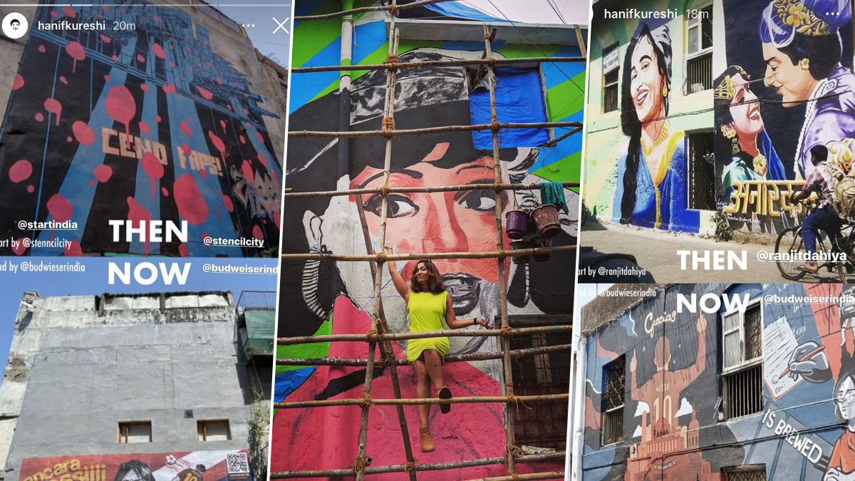 ‘Messi’ Murals Painted by Budweiser India over Decades-Old Street Arts Featuring Legends like Madhubala and Sri Devi in Mumbai and Delhi; Enraged Netizens Take over Twitter