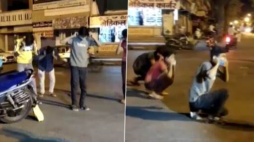 Madhya Pradesh: Cops Make Violators Do Squats in Mandsaur for Flouting COVID-19 Lockdown Guidelines (Watch Video)