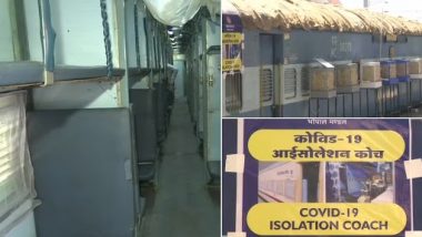 Madhya Pradesh: 20 COVID-19 Isolation Coaches Set up by Indian Railways for Coronavirus Patients in Bhopal (See Pics)