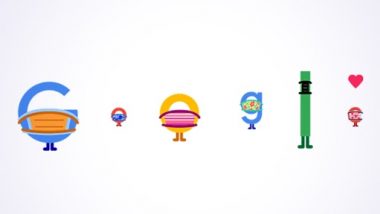 COVID-19 Prevention Google Doodle Highlights Importance of Face Masks and Social Distancing With ‘Wear a Mask Save Lives’ Message