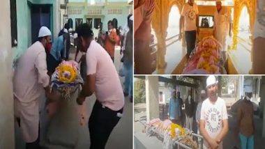 Shankersinh Vaghela, Former Gujarat CM, Shares Video of Muslim Men Carrying Mortal Remains of Hindu Person to Perform His Last Rites