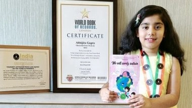 Business News | Youngest Author to Set Another World Record for Her Second Book