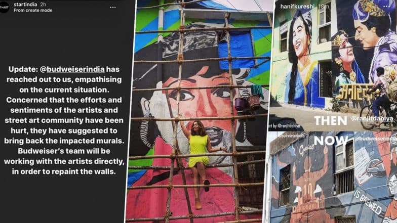 ‘Lionel Messi’ Mural Controversy: Budweiser Reaches out to St+Art India 'Empathising', Promise to Bring Back the Iconic Murals of Sridevi and Madhubala