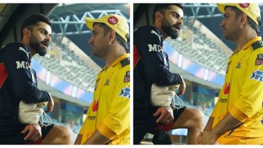 Chennai Super Kings Shares an Adorable Picture of Virat Kohli & MS Dhoni on Social Media Post Their Win Against RCB