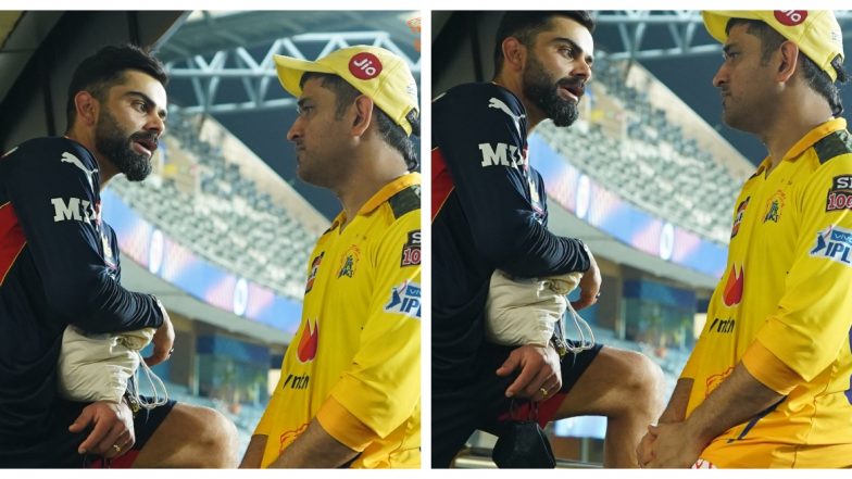 Chennai Super Kings Shares an Adorable Picture of Virat Kohli & MS Dhoni on Social Media Post Their Win Against RCB