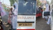Madhya Pradesh Shocker: Healthcare Worker, Carrying COVID-19 Patient to Hospital, Stops Ambulance Midway to Drink Sugarcane Juice, Video Goes Viral