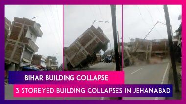 Jehanabad: Three Storeyed Building In Bihar Built Alongside NH-83 Collapses