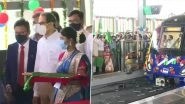 Mumbai Metro Line Trial Run Between Dahanukarwadi-Aarey Stations Flagged Off by Uddhav Thackeray; Corridor to Open For Commercial Run by October 2021