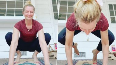 Beth Behrs Makes Yoga Her 40-Day Goal, Shares a Video Performing a Complicated Yoga – WATCH
