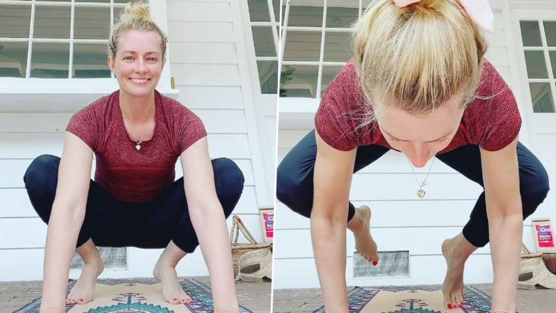 Beth Behrs Makes Yoga Her 40-Day Goal, Shares a Video Performing a Complicated Yoga &ndash; WATCH