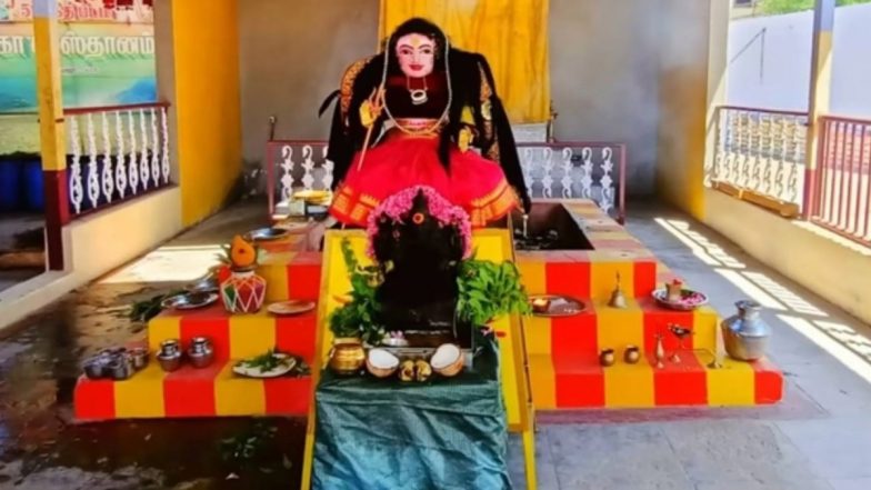 'Corona Devi' Idol Consecrated at Coimbatore Temple to Protect People From COVID-19 Pandemic (Video)