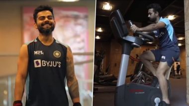 Team India Sweat It Out In The Gym Ahead Of ICC WTC 2021 Final Against New Zealand (Watch Video)