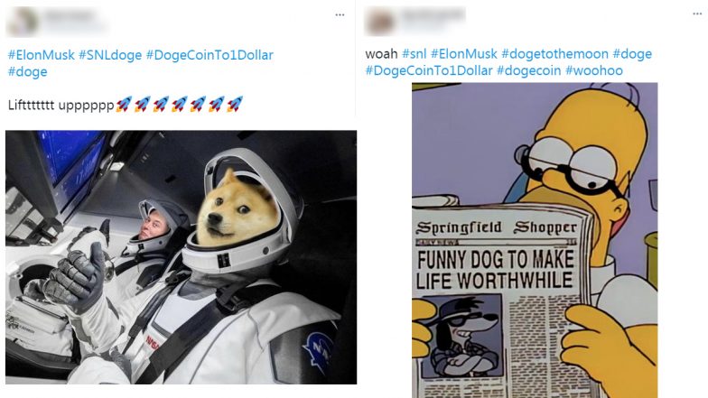 #DogeCoinTo1Dollar Funny Memes and Jokes Go Insane Viral! As Elon Musk Is Live on SNL, Netizens Share Dogecoin Hilarious Reactions