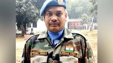 World News | Indian Peacekeeper, Who Died in Line of Duty Last Year, Honoured at UN Memorial Ceremony