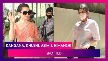 Kangana Ranaut Leaves For Manali After Recovering From Covid-19; Khushi Kapoor, Asim Riaz & Girlfriend Himanshi Khurana Spotted In The City