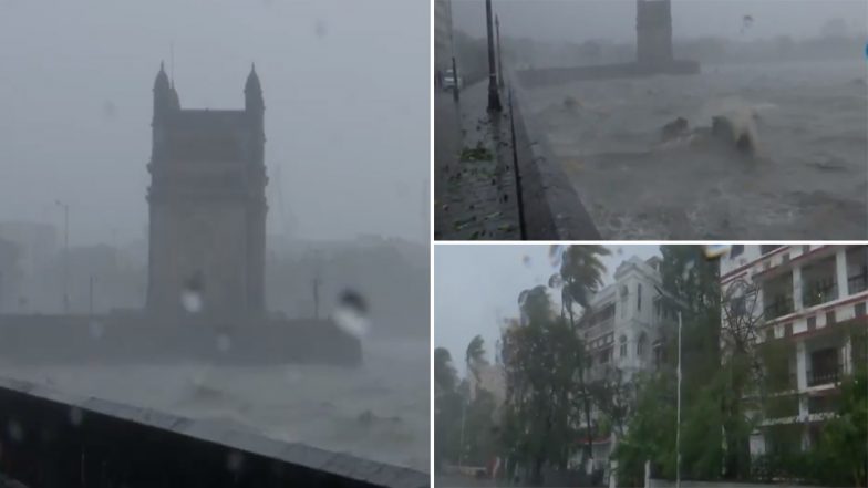 Cyclone Tauktae Impact: Heavy Rainfall, Gusty Winds Hit Mumbai as Tropical Cyclone Intensifies (Watch Video)