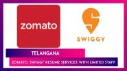 Telangana: Zomato, Swiggy Resume Services With Limited Staff After Food Delivery Boys Roughed Up By Cops