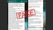 Government Recording Your WhatsApp Calls and Monitoring Facebook, Twitter and Instagram Under New Communication Rules? Here's The Truth Behind The Viral Message