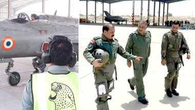 IAF Chief RKS Bhadauria Pays Tribute to Squadron Leader Abhinav Chaudhary by Flying 'Missing Man Formation' in Mig-21 Bison