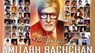 Amitabh Bachchan Marks 52 Years in Bollywood, Says 'Still Wondering How It All Went By' (View Post)