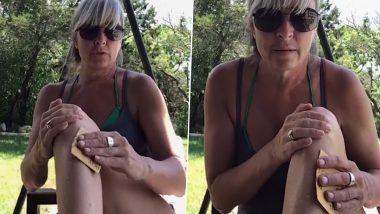 Sandpaper to Shave Legs? Video of Woman Using Sandpaper to 'Shave' Legs After Vowing to Never Buy Razor Goes Viral